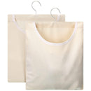 2pcs Canvas Clothespin Bag, Beige (32x27 cm/13.33x11.25 inch), Zipper Closure, Portable Clothes Pin Hanging Bag for Home Balcony Travel beige