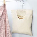 2pcs Canvas Clothespin Bag, Beige (32x27 cm/13.33x11.25 inch), Zipper Closure, Portable Clothes Pin Hanging Bag for Home Balcony Travel beige