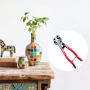 Glass Tile Nippers - Heavy Duty Wheeled Glass Mosaic Nipper & Ceramic Tile Nipper, Tile Cutter Pliers Soft-grip Handle - Shapping Plier, Nipper Cutting Tools (8 Inch ）