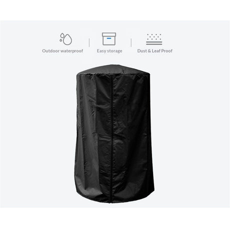 Heavy Duty Waterproof Tabletop Heater Cover, Dustproof/ Wind/ Sunlight/ Snow-Resistant,Winter Patio Heater Covers, Black