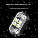 8PCS Wireless LED Lights for Car with Remote Control, Halloween Wireless LED Strobe Lights 7 Colors USB Anti-Collision Warning Light for Car Interior Truck Drone Aircraft Bike