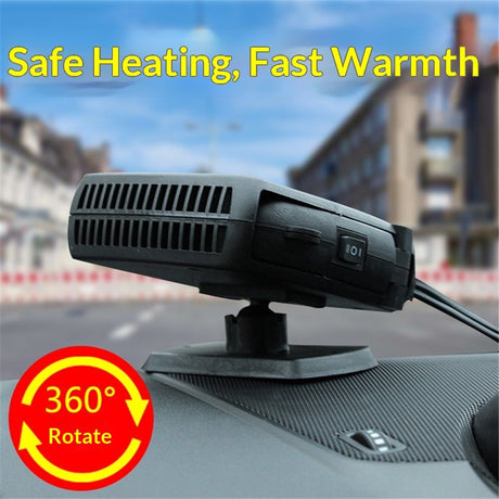 Car Heater 12V 200W Portable Car Heater Defroster Fans, Heating Fast Heating Defrost Defogger with Plug in Cigarette Lighter, Car Heater and Defroster