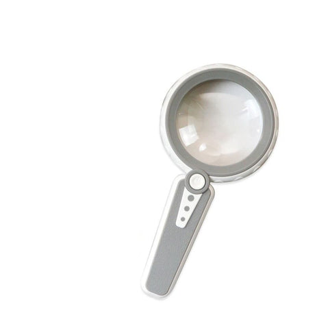 15X Magnifying Glass with Light,  Large Handheld Magnifier, USB Rechargeable for Low Vision Seniors with Macular Degeneration, Reading, Jewelry, Coins - Grey