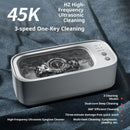 Ultrasonic Jewelry Cleaner, Jewelry Cleaner Machine 4KHz, Professional Sonic Cleaner with One-Touch Operation, Sonic Cleaner for Rings, Glasses, Jewelry, Dentures White