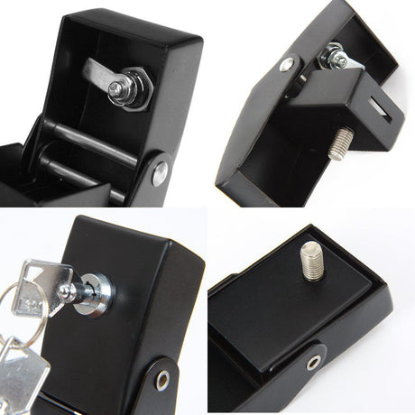 For  Hood Latches Catch Kit with Lock for Jeep  JK JKU JL JLU Gladiator JT 2007-2023 Present Chrome Exterior Accessories 2pcs