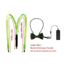 2 Pcs/Set, Light Up Men's LED Suspenders And Bow Tie, Perfect for Music Festival Halloween Costume Party, Christmas