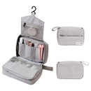 Hanging Toiletry Bag Travel Bag Women Men, Foldable Cosmetic Organizer, Roll up Makeup Bag, Water Resistant Accessories Toiletries, Large Travel Essentials Kit