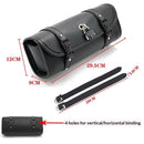 Universal Motorcycle Fork Handlebar Tool Bag Cycling Bag Waterproof Black, Handlebar Bag Storage Tool Bag-29.5cm
