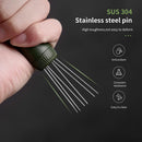 Retractable Espresso Stirrer Tools for Barista, Magnetic  Espresso Distribution Tool with Stainless Steel Needles (Green)