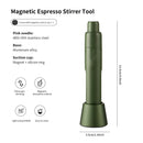 Retractable Espresso Stirrer Tools for Barista, Magnetic  Espresso Distribution Tool with Stainless Steel Needles (Green)