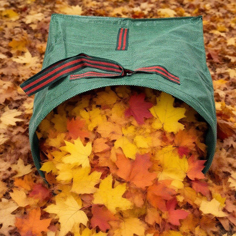 Leaf Collector, Large Yard Dustpan-Type Lawn and Leaf Bags,150L Reusable Garden Bags for Leaves, Debris, Grass, Clippings, Lawn Trash（green 59*56*43cm）