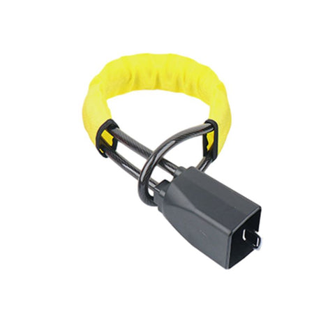 Steering Wheel Lock Seat Belt Lock Universal Anti Theft Car Device Car Lock Car Theft Prevention with 2 Keys for Car Security Fit Most Vehicles Truck SUV Van (Yellow)