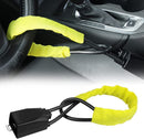Steering Wheel Lock Seat Belt Lock Universal Anti Theft Car Device Car Lock Car Theft Prevention with 2 Keys for Car Security Fit Most Vehicles Truck SUV Van (Yellow)