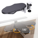 Computer Adjustable Ergonomic Arm Rest for Desk, 180° Rotating and 90° Folding Arm Support, Suitable for Office and Home Use（black）