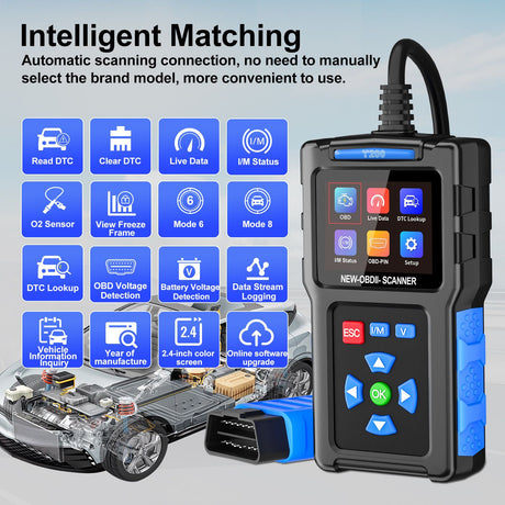 obd2 Scanner Diagnostic Tool Car Accessories Check Engine Code Reader with Reset for Cars Professional Vehicles Scan Tools Fault Warning Light