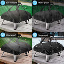 Outdoor Pizza Oven Cover Handheld Convenient Gas Oven 420D Oxford Dustproof and Waterproof Cover(63*41*16CM)