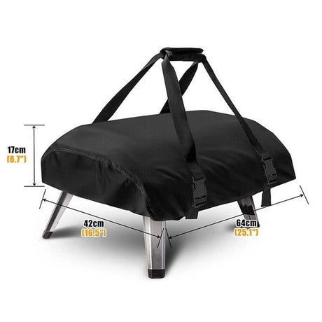 Outdoor Pizza Oven Cover Handheld Convenient Gas Oven 420D Oxford Dustproof and Waterproof Cover(63*41*16CM)
