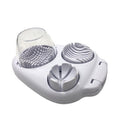 3-In-1egg Slicer For Hard Boiled Eggs,Stainless Heavy Duty Egg Slicer Kitchen Gadget, Fit Strawberry, Apple, Banana, Cherry, Tomato, White