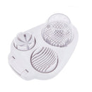 3-In-1egg Slicer For Hard Boiled Eggs,Stainless Heavy Duty Egg Slicer Kitchen Gadget, Fit Strawberry, Apple, Banana, Cherry, Tomato, White