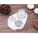 3-In-1egg Slicer For Hard Boiled Eggs,Stainless Heavy Duty Egg Slicer Kitchen Gadget, Fit Strawberry, Apple, Banana, Cherry, Tomato, White