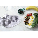 3-In-1egg Slicer For Hard Boiled Eggs,Stainless Heavy Duty Egg Slicer Kitchen Gadget, Fit Strawberry, Apple, Banana, Cherry, Tomato, White