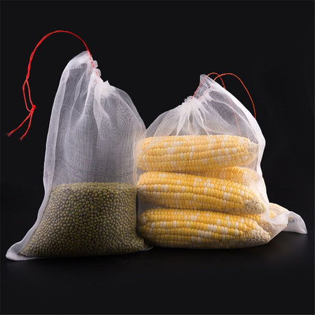 10 Pcs Watermelon Protection Bags Large Size Polyethylene Mesh Reusable Fruit Bags for Protecting Fruits Vegetables (23.6