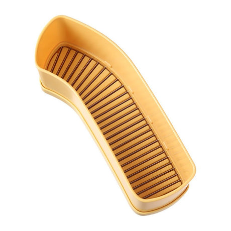 Fruit Slicer Banana Cutter, Strawberry Slicer, Cucumber, Speed for Egg Hot Dog Grape, Strawberry Cutter kitchen gadget(Yellow)