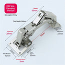 2 Pack Soft Close Cabinet Hinges, Slow Smooth Hidden Frameless Lazy Susan Hinge, Concealed Hardware Surface Mount, Lid Support Trap Door, Self Closing for Corner, Kitchen Cupboard（Excluding screws）