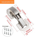 6 pack Lock Connection-Concealed Cabinet Hinges Hinges for Kitchen Cabinet, Invisible Cabinet Hinges for Cupboards, Wardrobes