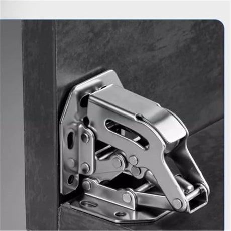 6 pack Lock Connection-Concealed Cabinet Hinges Hinges for Kitchen Cabinet, Invisible Cabinet Hinges for Cupboards, Wardrobes
