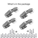 6 pack Lock Connection-Concealed Cabinet Hinges Hinges for Kitchen Cabinet, Invisible Cabinet Hinges for Cupboards, Wardrobes