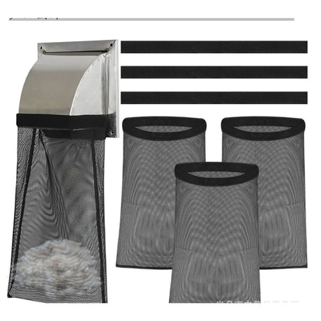 6Pcs Dryer Vent Lint Catcher Bags, Lint Trap Catcher for Dryer Vent for Outside,Dust Bag Lint Bag Outdoor Dryer Vent, Lint Catcher for Dryer Vent Outside