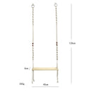 Chicken Swing Wooden Chicken Hanging Swing Toys Climbing Stand Ladder Training Toys Perch Ladder for Hens Medium Large Bird Parrot