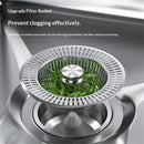 Kitchen Sink Drain Strainer and Stopper Combo, Stainless Steel Pop-Up Sink Stopper & Drain Strainer for Standard Drains, Ideal Sink Protectors for Kitchen Sink