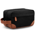 Travel Toiletry Bag - Hanging Toiletry Bag for Men Water Resistant Canvas Shaving Bag with Large Capacity for Travel - black
