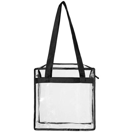 2pcs Clear Bags 30*30*15cm Stadium Approved Clear Tote Bag with Zipper Closure Crossbody Shoulder Bag with Adjustable Strap