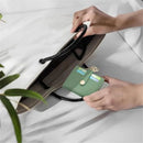 Slim Wallet for Women,Blocking Bifold Credit Card Holder with Zipper Coin Pocket,ID Window,Keychain（green）