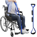 2pcs 100m Long Leg Lifter Strap, Leg Straps with Soft Hand Grips & Soft Foot Pad, Leg Lifter After Hip Replacement, Leg Lifters Getting Legs in and Out of Bed, Wheelchair, Car (Blue)
