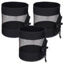 3 Golf Ball Bag, Golf Bag Organizer Golfs Ball Pouch Balls Storage Bags Nylon Mesh Bags Sports Drawstring Pouch for Small Balls Organizer Pings Pong Storage（black）
