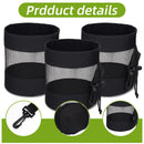 3 Golf Ball Bag, Golf Bag Organizer Golfs Ball Pouch Balls Storage Bags Nylon Mesh Bags Sports Drawstring Pouch for Small Balls Organizer Pings Pong Storage（black）
