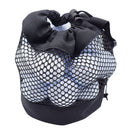 3 Golf Ball Bag, Golf Bag Organizer Golfs Ball Pouch Balls Storage Bags Nylon Mesh Bags Sports Drawstring Pouch for Small Balls Organizer Pings Pong Storage（black）