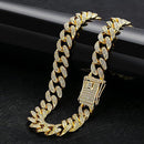 Dog Chain Collar   Wide Diamond Collar Large Dog Necklace Metal Pet Crystal Collar Jewelry Accessories for Medium Large Dogs(8 Inch)golden