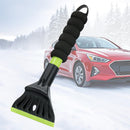 2pcs Oversized Ice Scrapers for Car Windshield, Snow Brush Scrapers Car Window Frost Removal with Foam Handle,  Large Soft Blade for  Trucks-Scratch（Upgraded Green）