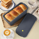 Bread Loaf Pan, New Upgrade Silicone Non-Stick Bakeware, Larger and Thicker, Foldable Bread Toast Box Mold with Lid, Baking Pans for Cakes,