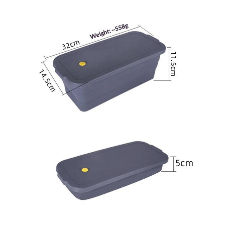 Bread Loaf Pan, New Upgrade Silicone Non-Stick Bakeware, Larger and Thicker, Foldable Bread Toast Box Mold with Lid, Baking Pans for Cakes,