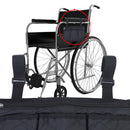 2pcs Wheelchair Armrest Accessories, Side Bags To Hang on Side With Bright Line Walker Pouches Waterproof Black Storage Fathers Mothers Day Gifts For Home (black )