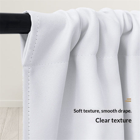 Small Window Curtains White Short 40*60cm Length Semi Blackout for Kitchen Bathroom Door Laundry Room 2pcs