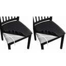 Stretch Waterproof Chair Seat Covers 4 PCS, Removable Washable Dining Room Chair Covers Anti-Dust Seat Cushion Slipcovers for Bedroom, Kitchen, Hotel, Banquet (black 4)