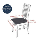 Stretch Waterproof Chair Seat Covers 4 PCS, Removable Washable Dining Room Chair Covers Anti-Dust Seat Cushion Slipcovers for Bedroom, Kitchen, Hotel, Banquet (black 4)