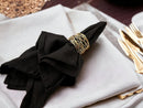 Golden Napkin Rings Set of 12 Handmade Dining Table Napkin Holder Classic Everyday Thanksgiving Holiday Christmas Festive Party Gift Farmhouse Décor